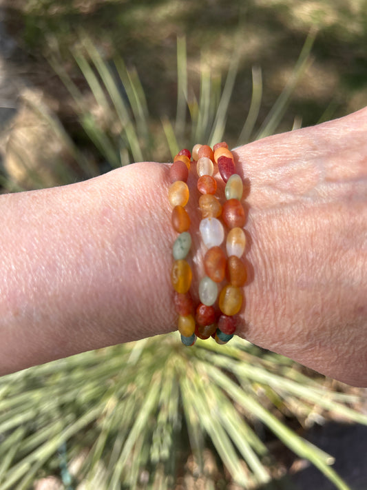 Gobi Desert Agate Bead Necklace (Candy)  (P26)